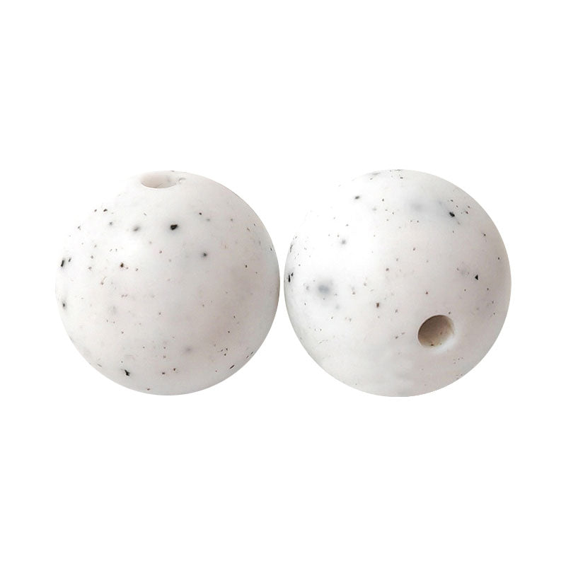 100 12mm Round Silicone Beads