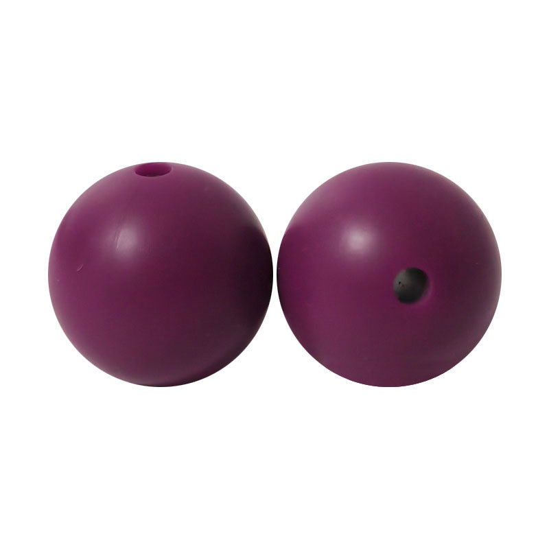 100 12mm Round Silicone Beads