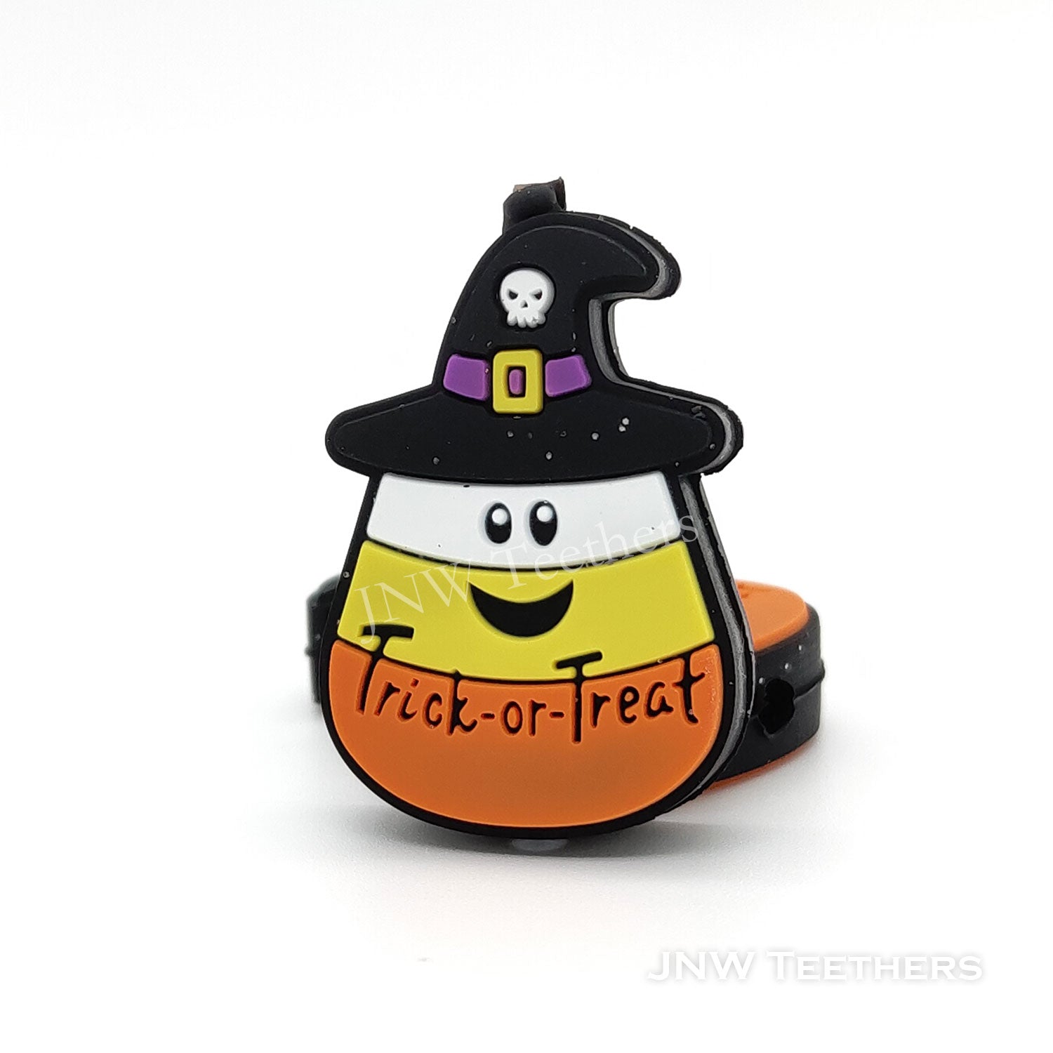 Witch hat candy corn silicone focal beads