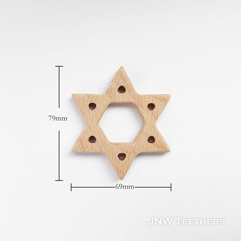 wood David Star teether