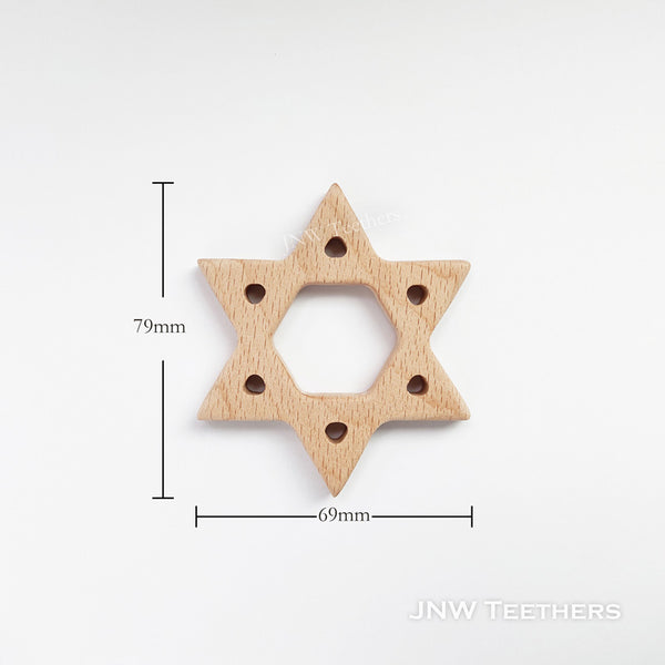 wood David Star teether