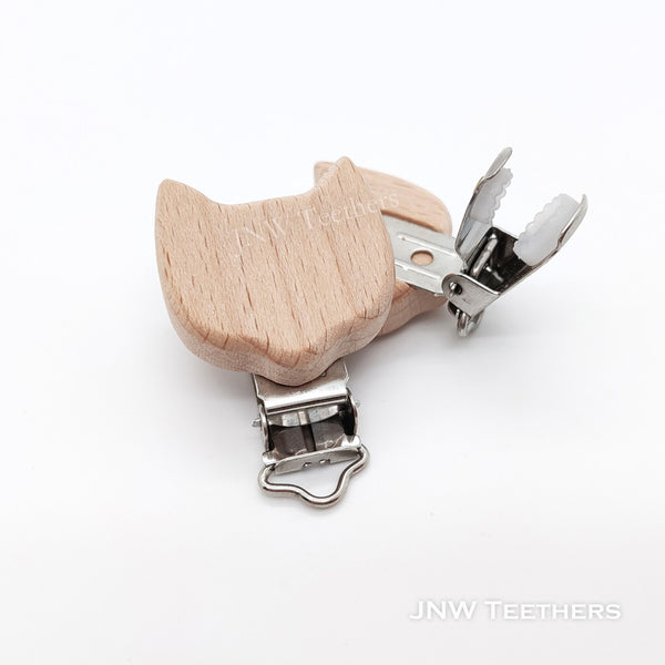 Fox head wood clip