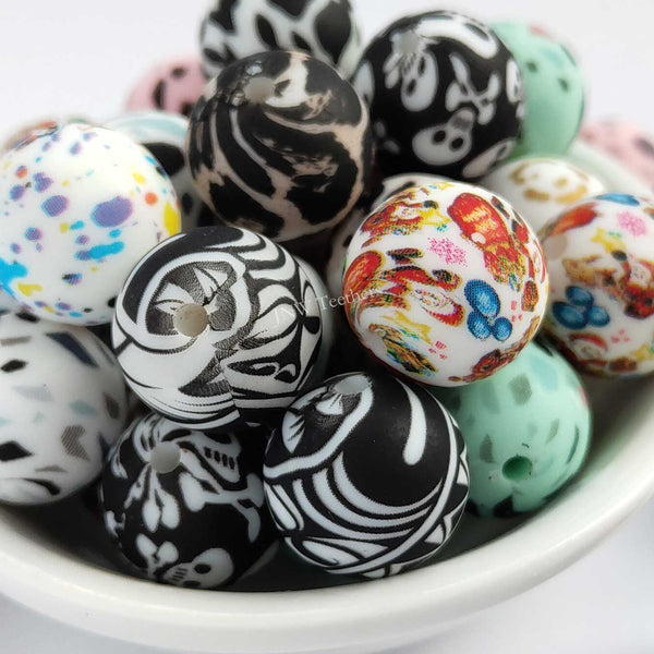 Silicone Print Beads X15