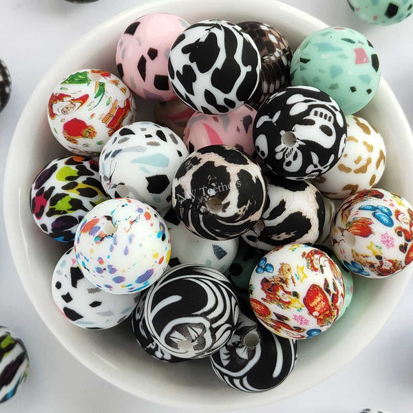 Silicone Print Beads X17