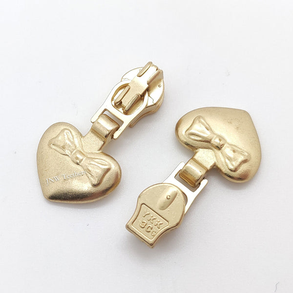  Heart bow tie Shape YKK® Coil Zipper Sliders #3