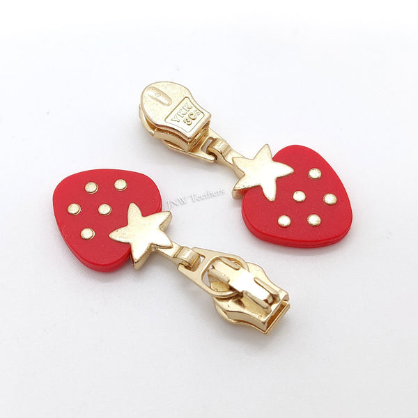 20pcs Strawberry Shape YKK® Coil Zipper Sliders #3