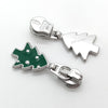 Silver christmas trees Shape YKK® Coil Zipper Sliders #3