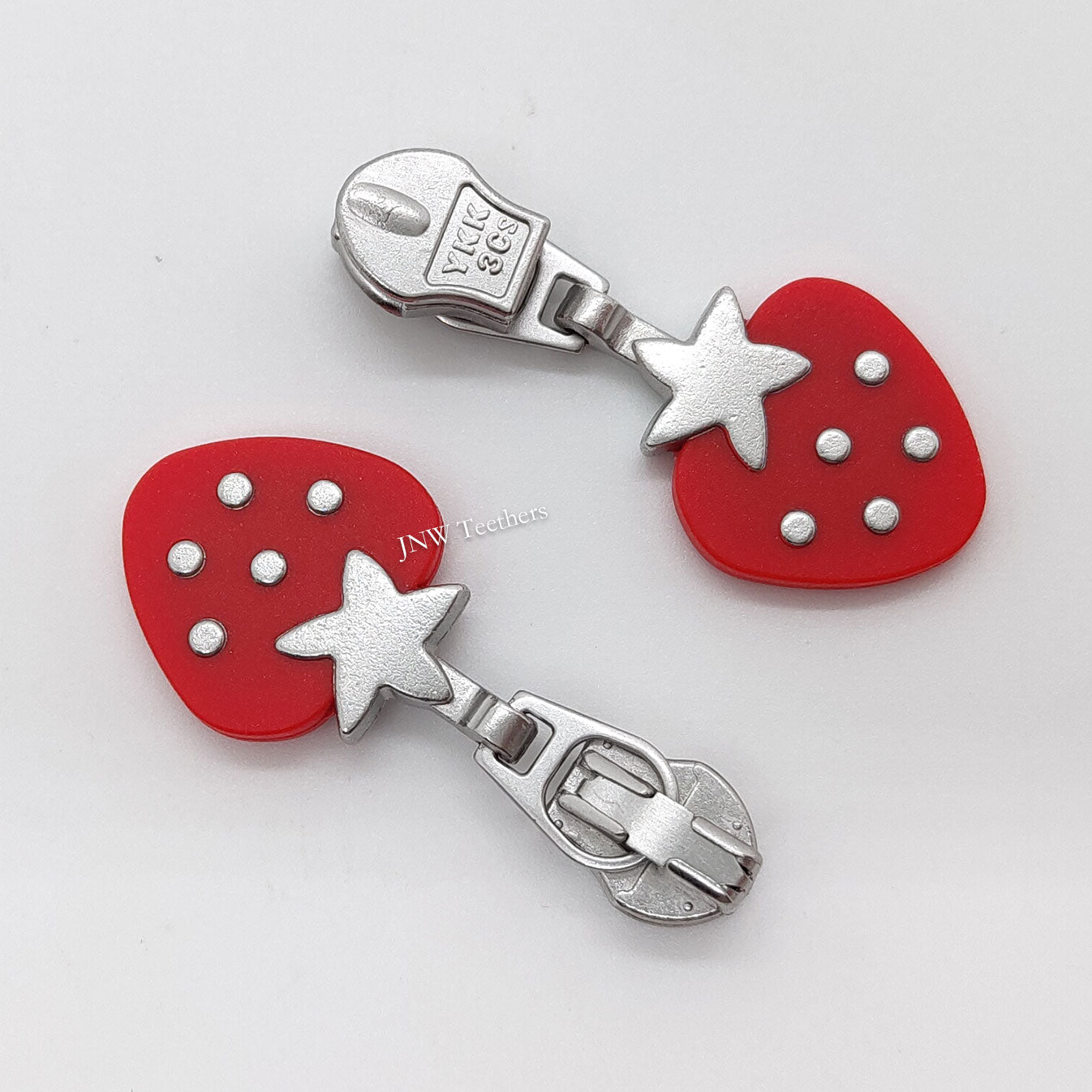 20pcs Strawberry Shape YKK® Coil Zipper Sliders #3