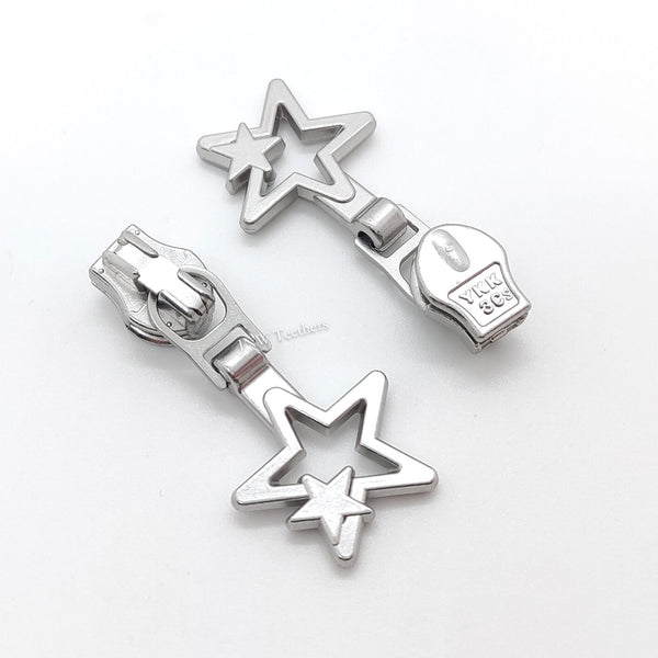 20pcs Star Shape YKK® Coil Zipper Sliders #3