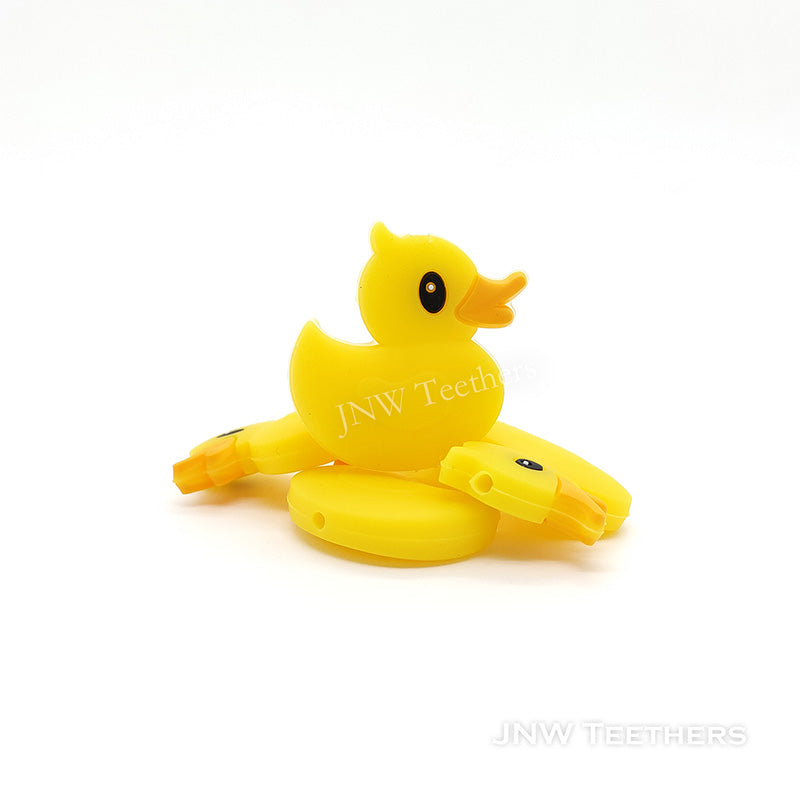 Yellow Duck Silicone Beads