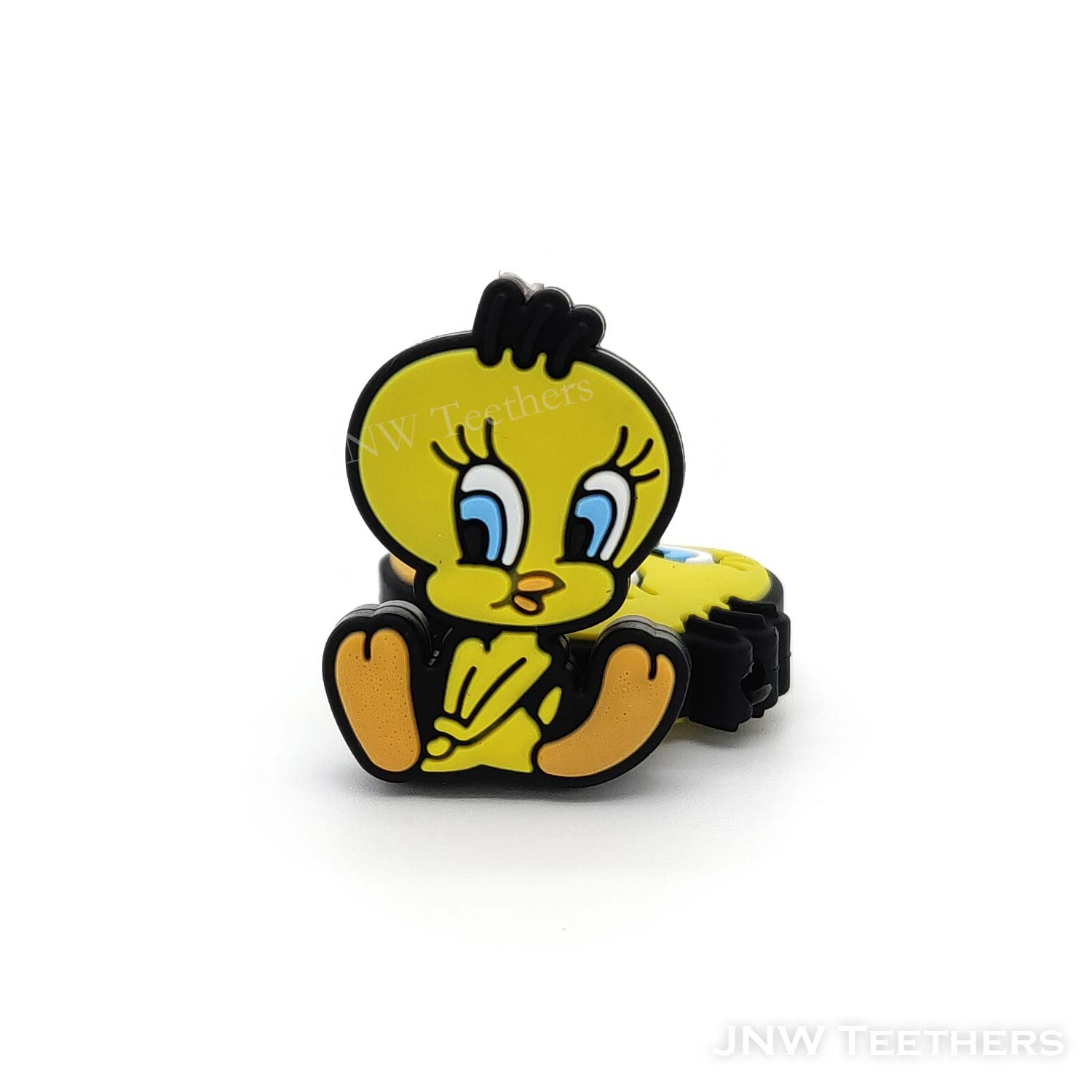 Yellow duck focal silicone beads