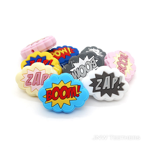 Zap Pow Boom silicone focal beads