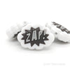 Zap silicone focal beads white