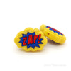 Zap silicone focal beads yellow