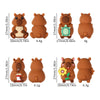 3D Bears Silicone Focal Beads