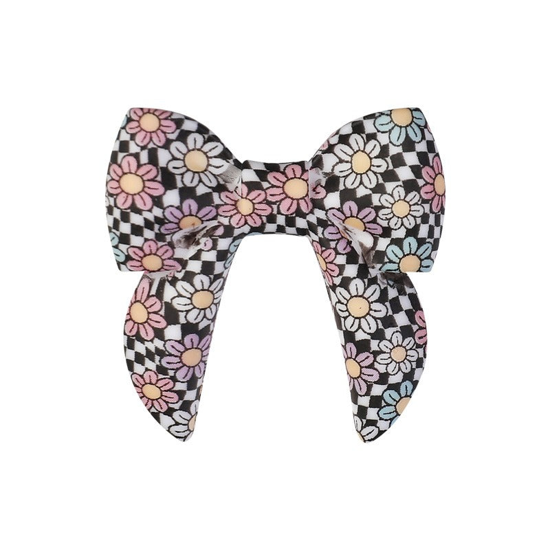 40mm Bowknot Focal Silicone Beads D36