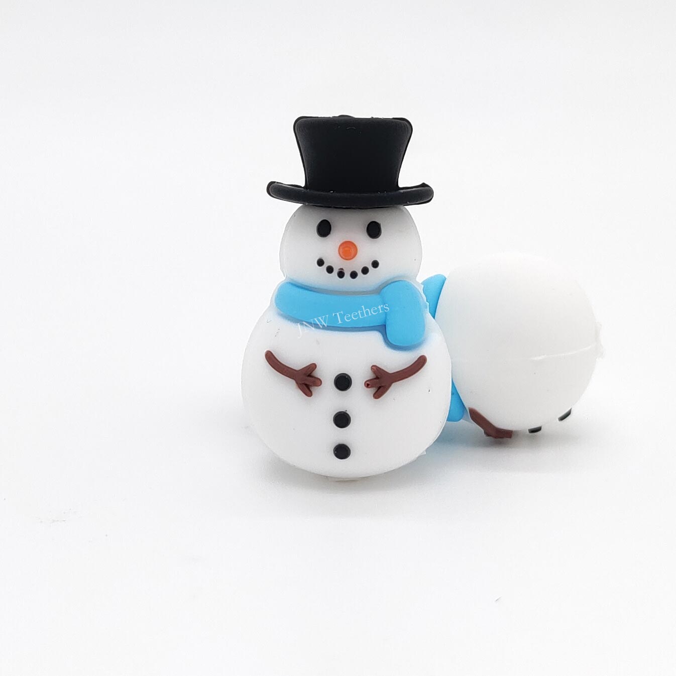 3D snowman Silicone Focal Beads