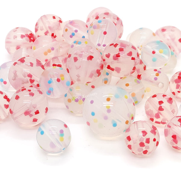 JNWTeethers Sprinkle Silicone Round Beads wholesale