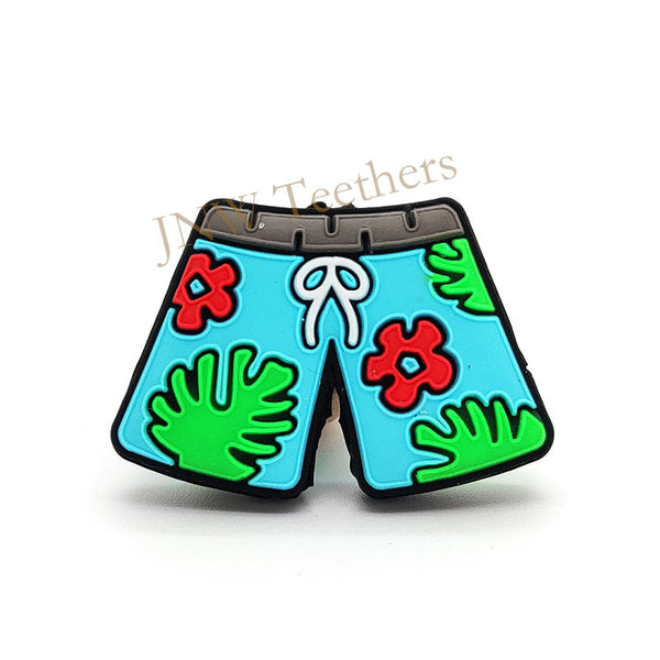 Hawaiian turquoise shorts silicone beads