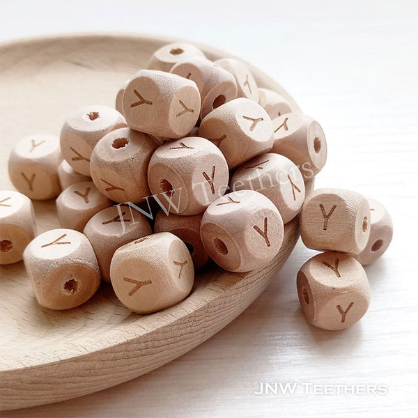 Alphabet Maple Wood Beads Letter Y