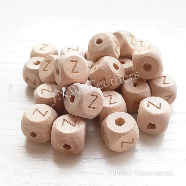 Alphabet Maple Wood Beads Letter Z