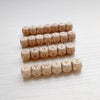 Alphabet Beech Wood Beads English Letters