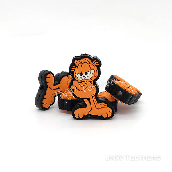 Garfield Cat Silicone Focal Beads
