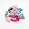 Knitting winter hat silicone beads