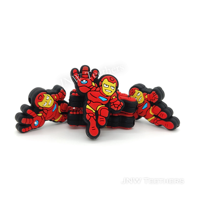 Iron man Silicone Focal Beads