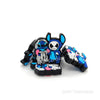 ST32 Blue Stitch and Big Eye Skeleton Silicone Focal Beads