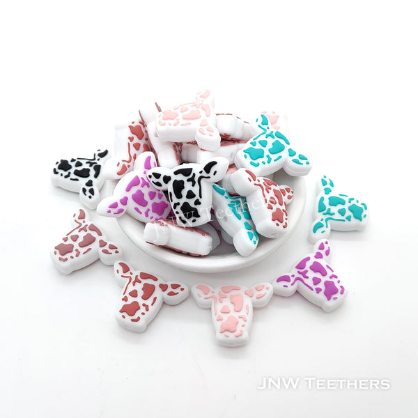 Cow Head Silicone Focal Beads