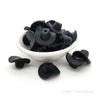 Black Cowboy hats silicone focal beads