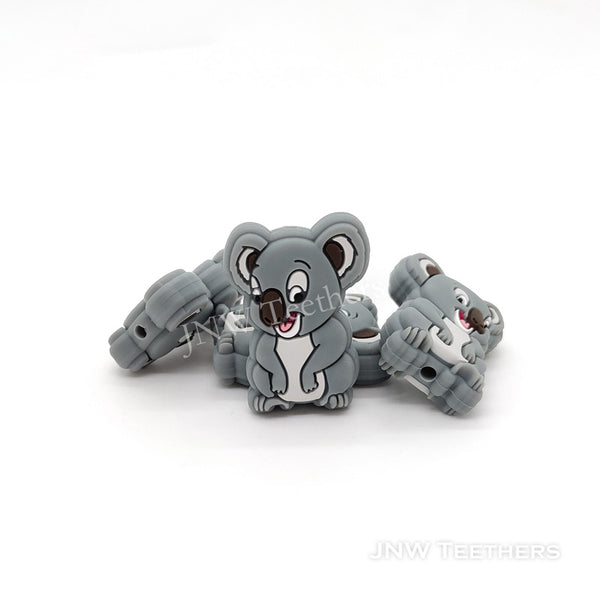 Koala silicone beads, focal animal silicone beads