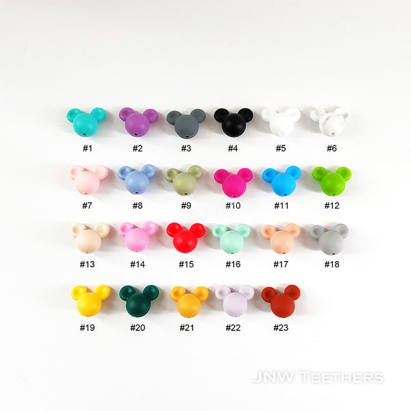 Mickey Silicone Shaped Beads