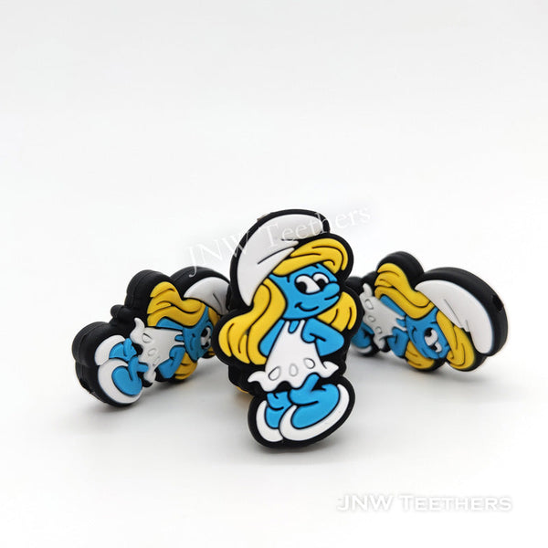 Smurfette Silicone Focal Beads