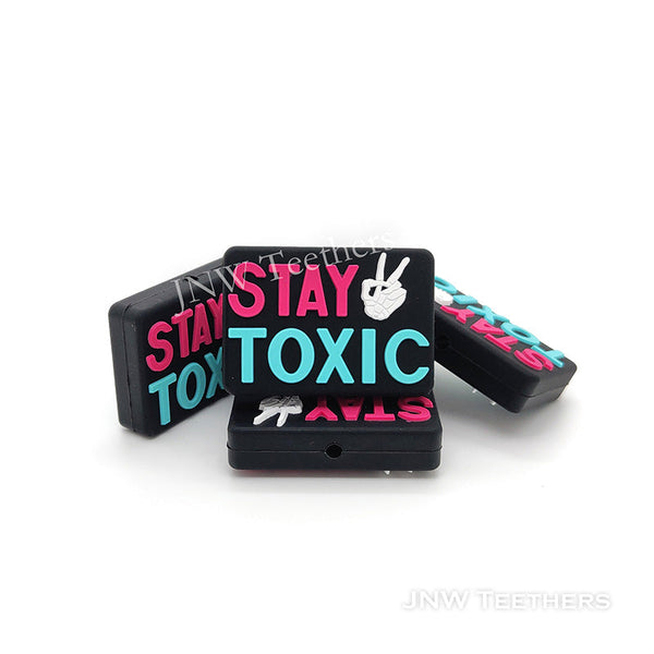 Stay Toxic Silicone Focal Beads