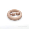 Wooden Round Ring Rattle