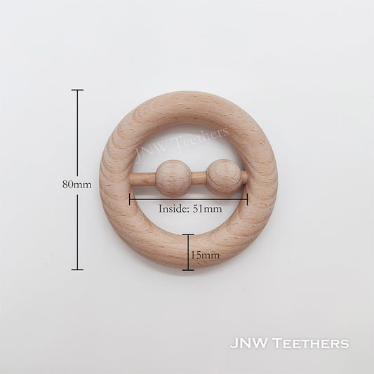 Wooden Rings Rattle Wooden Round Ring Rattle