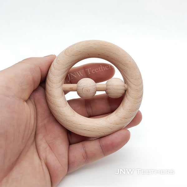 Wooden Round Ring Chewing Toy Kids Molar Toy For Children Kids