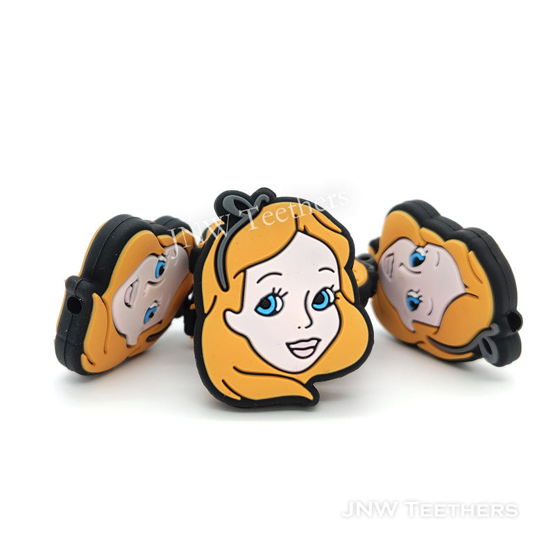 The Snow white girl silicone focal beads